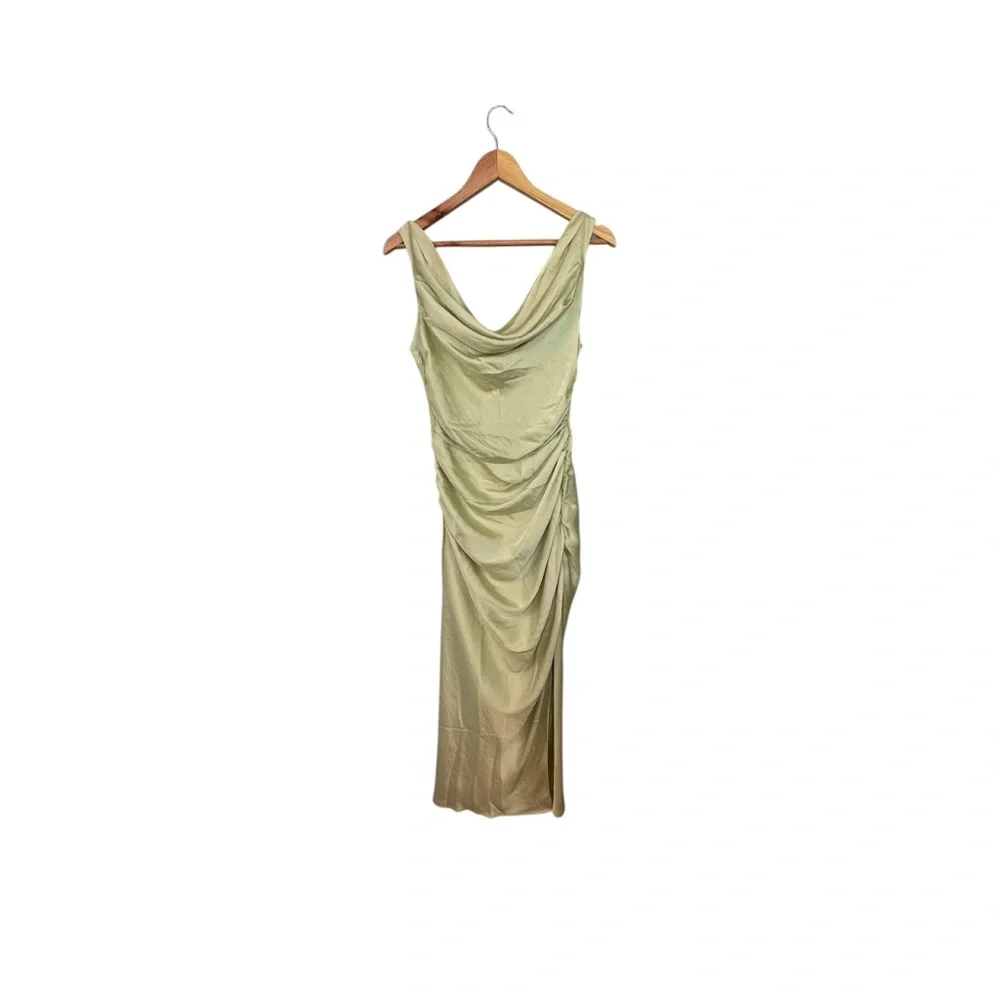 NWT Abercrombie & Fitch cowl neck draped maxi Dress S - Picture 4 of 10